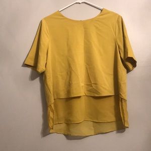 Mustard yellow blouse